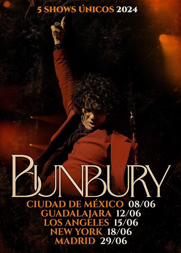 Enrique Bunbury regresará a México en 2024.