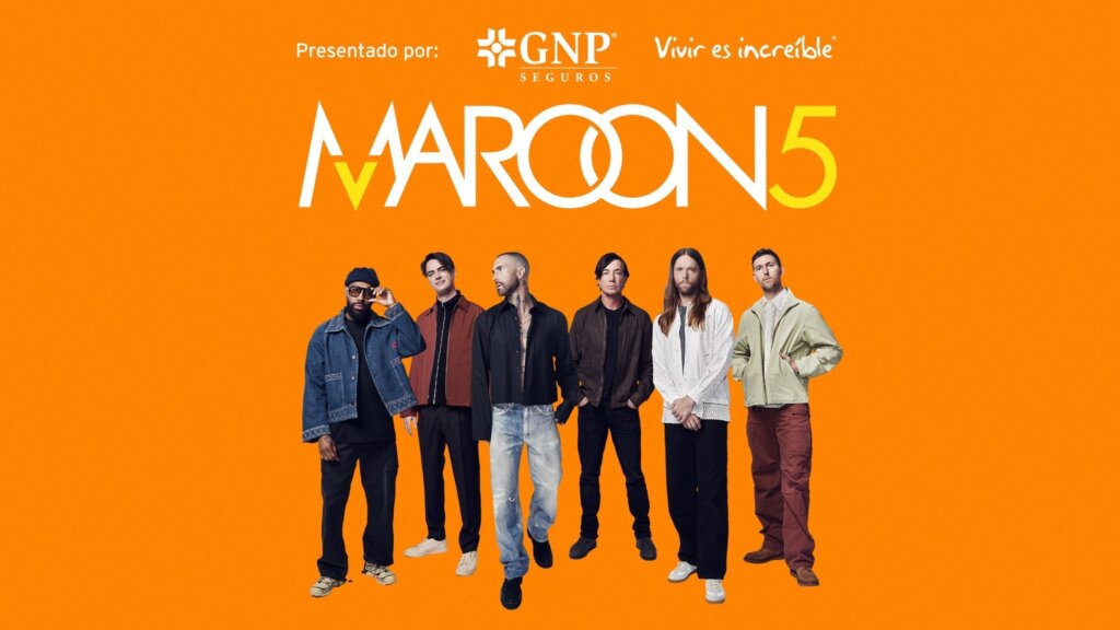 Imagen oficial de Maroon 5 Love Is Like Tour en México 2026