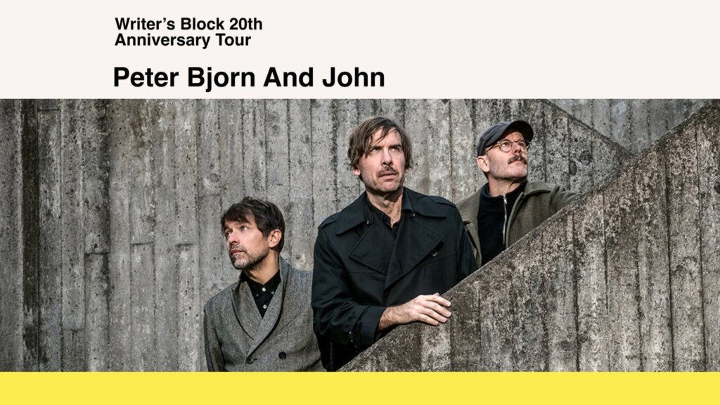 Imagen oficial de Peter Bjorn and John: 20 años de Writer’s Block en CDMX
