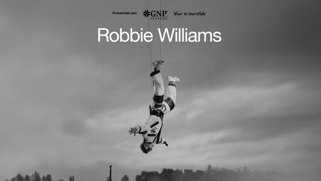 Imagen oficial de Robbie Williams BritPop World Tour en el Palacio de los Deportes