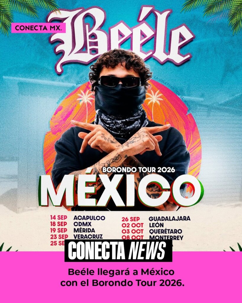 Flyer de Beéle en México: Borondo Tour 2026 (fechas originales)