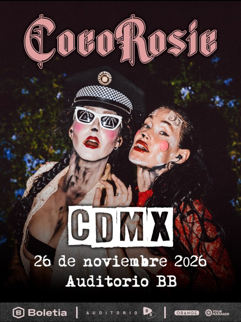 Flyer de CocoRosie en México: Auditorio BB 2026