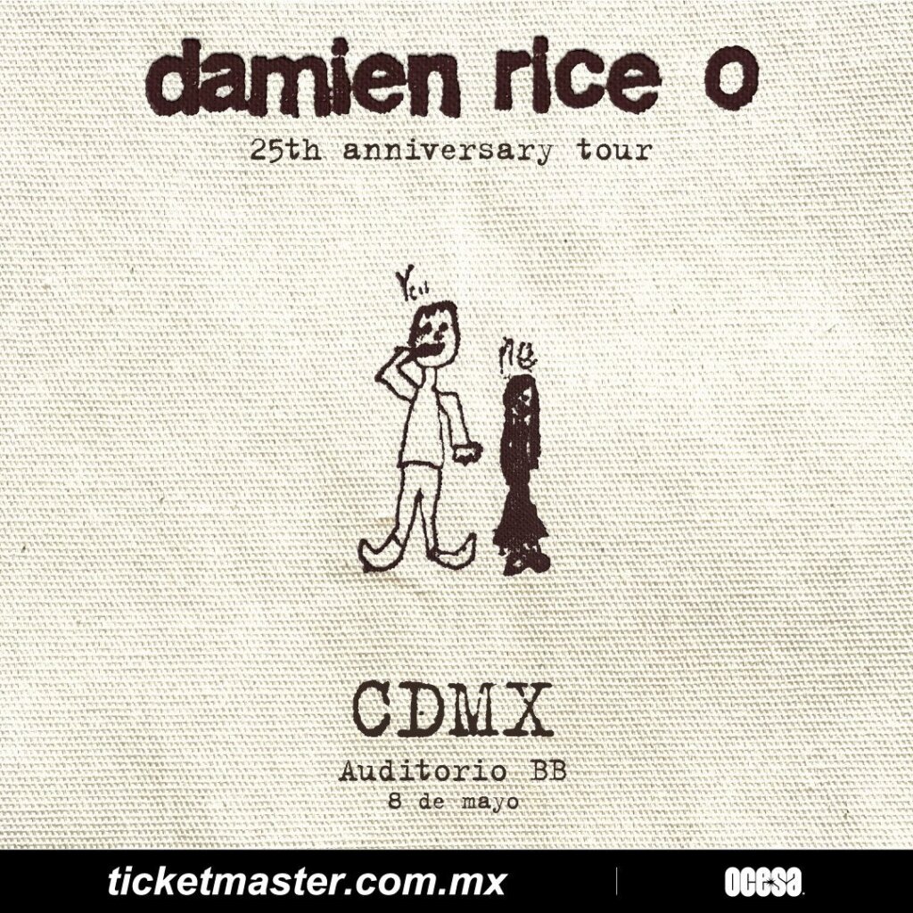 Flyer de Damien Rice en México 2027: Auditorio BB, 8 de mayo