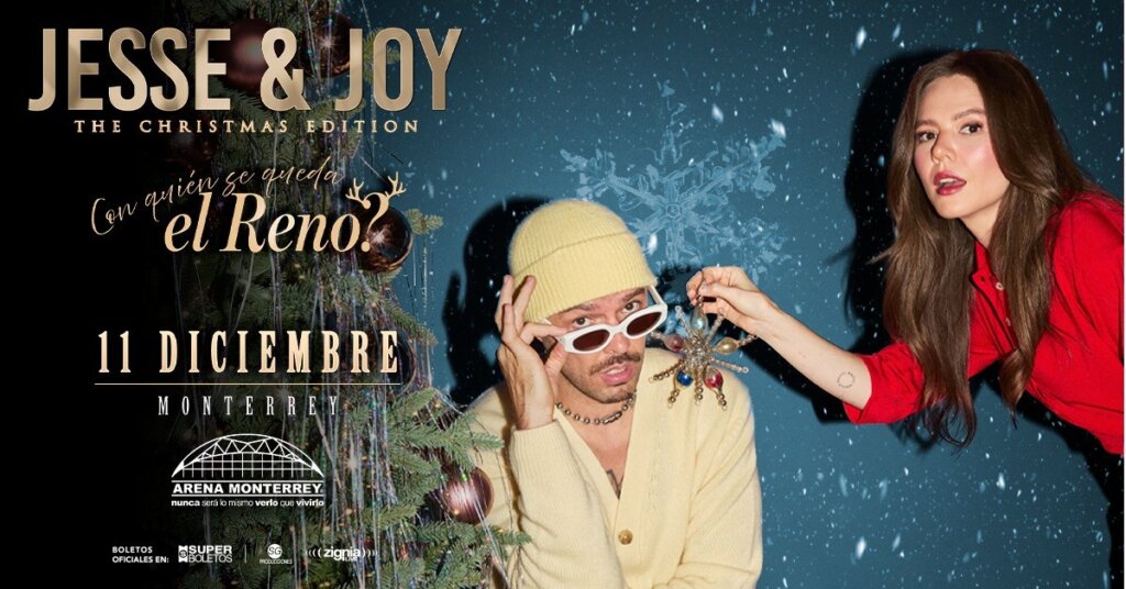 Flyer de Jesse & Joy Navidad: The Christmas Edition en la Arena Monterrey