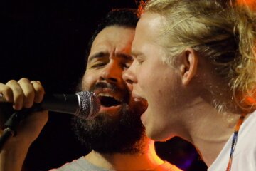 Kakkmaddafakka en México en concierto, foto Setlist.me